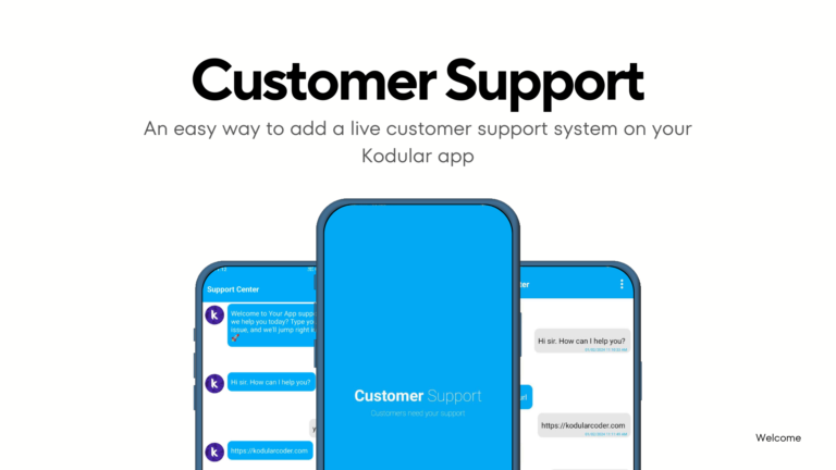 Customer Live chat system in kodular